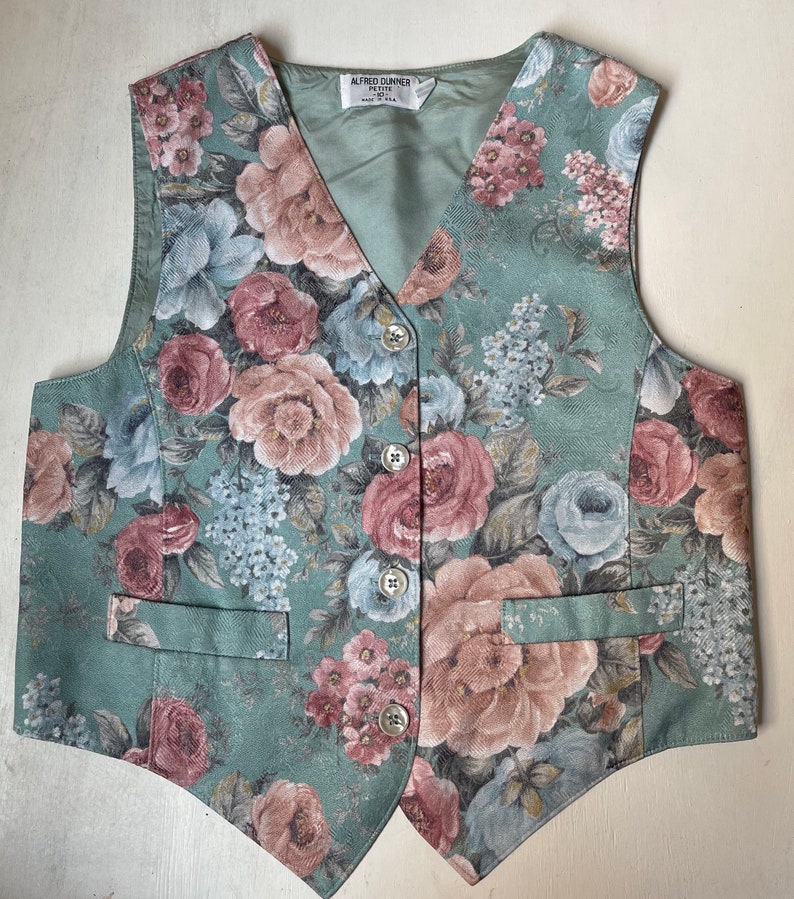 90s Floral Skirt and Waistcoat image 4