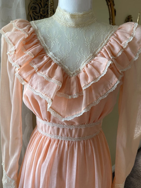 Vintage Candi Jones Ruffled Dress - image 9