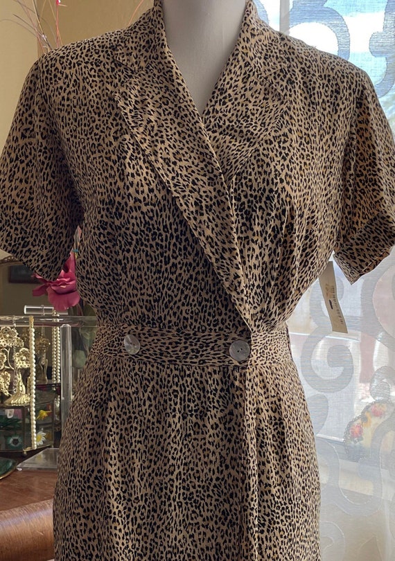 90’s Leopard Wrap Dress