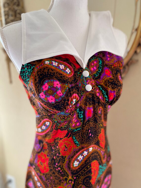 Psychedelic Paisley Dress - image 3