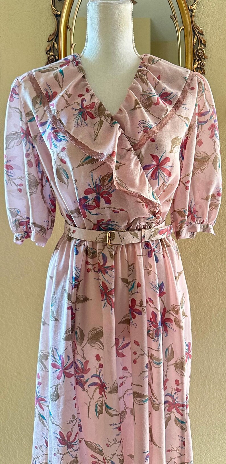 Ruffled Collar Dress - Etsy