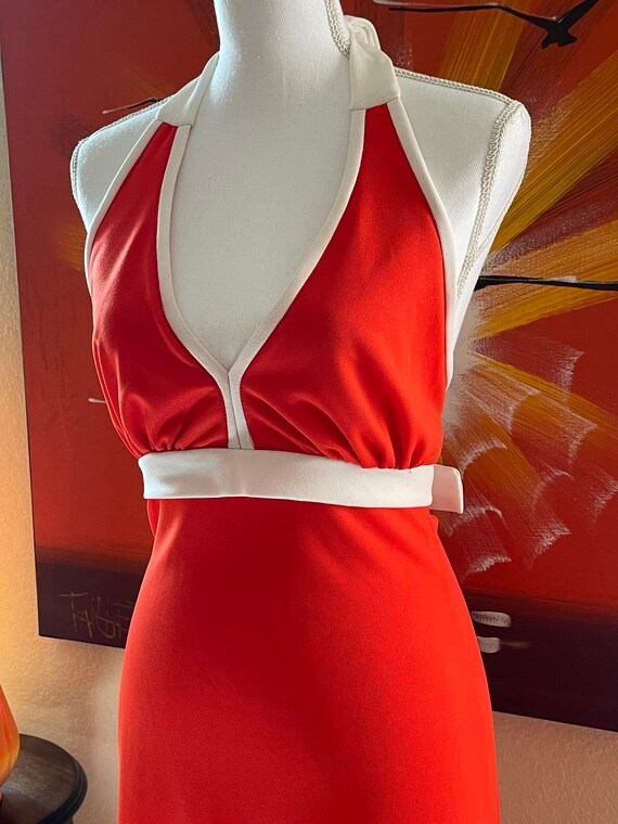 tangerine dream STRIPED SKATER SHIRT 90s crop top cro… Gem