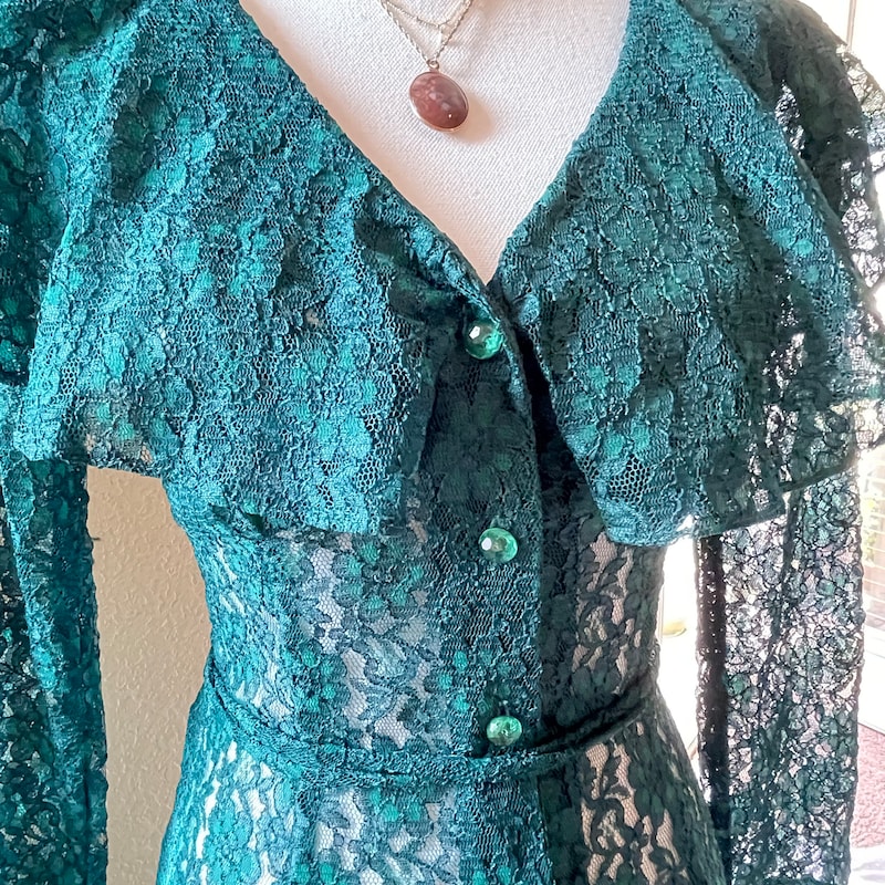 wallis green lace dress
