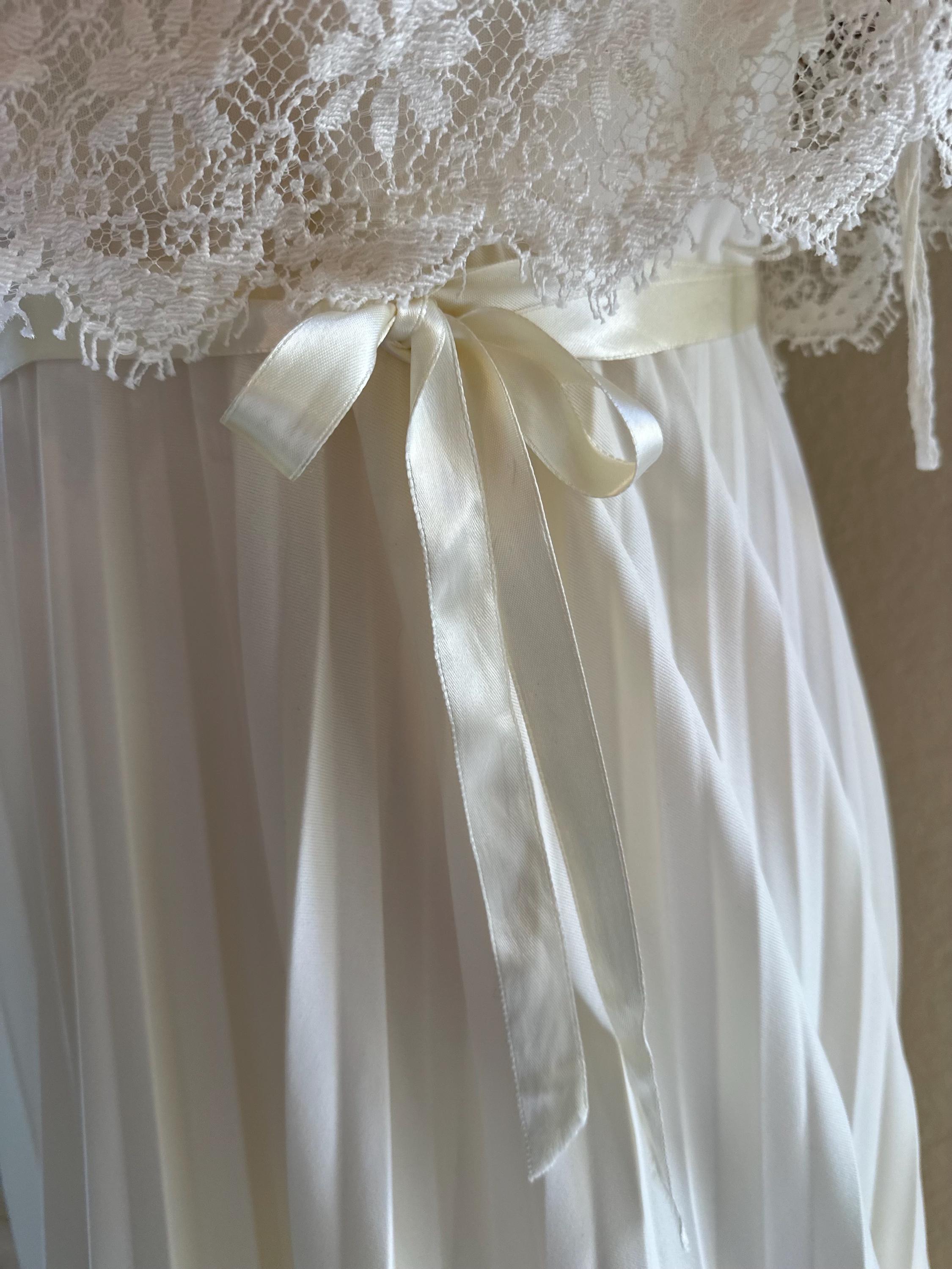 Off the Shoulder Long Sleeve Wedding Gown 1977 main image 1