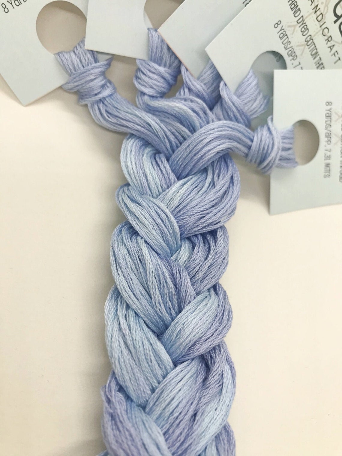 Hand Dyed Cotton FLOSS EMBROIDERY THREAD 8 Yards Chopped Etsy