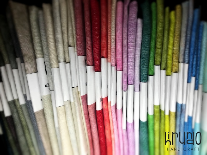 Hand Dyed Linen 40 Ct 19x27 Inch 50x70 Cm Rosa Etsy