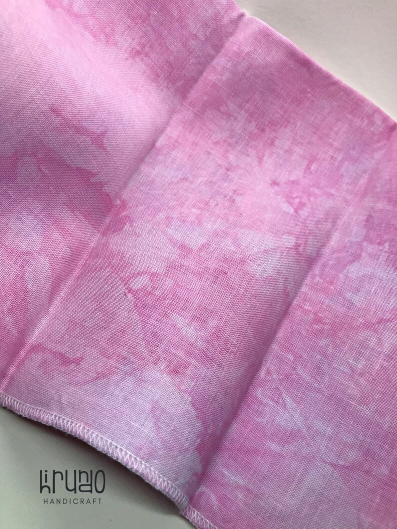 Hand Dyed Linen 40 Ct 19x27 Inch 50x70 Cm Rosa Etsy
