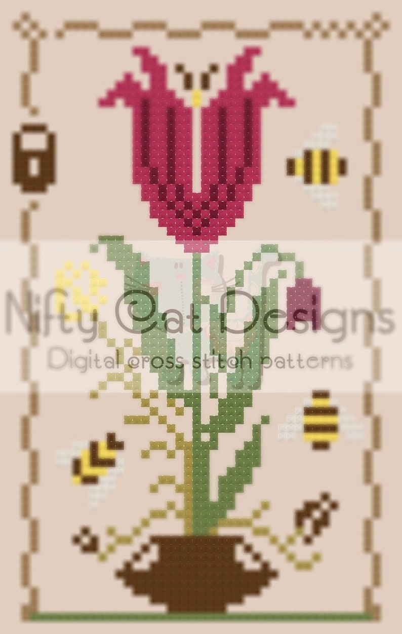 March Pdf File Three Months Of Spring Nifty Cat Designs Digital Cross Stitch Pattern Art Collectibles Cross Stitch Efp Osteology Org