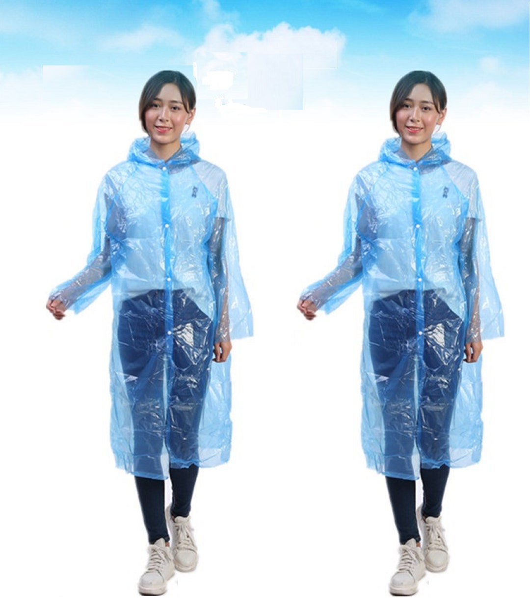 2 Pack Rain Card Raincoat With Hood - Etsy