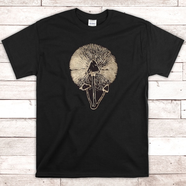 Saint Cybin mushroom spore print T-shirt