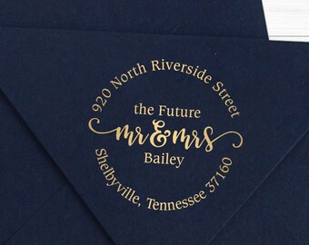Wedding Stamp Personalized 50x50mm piano