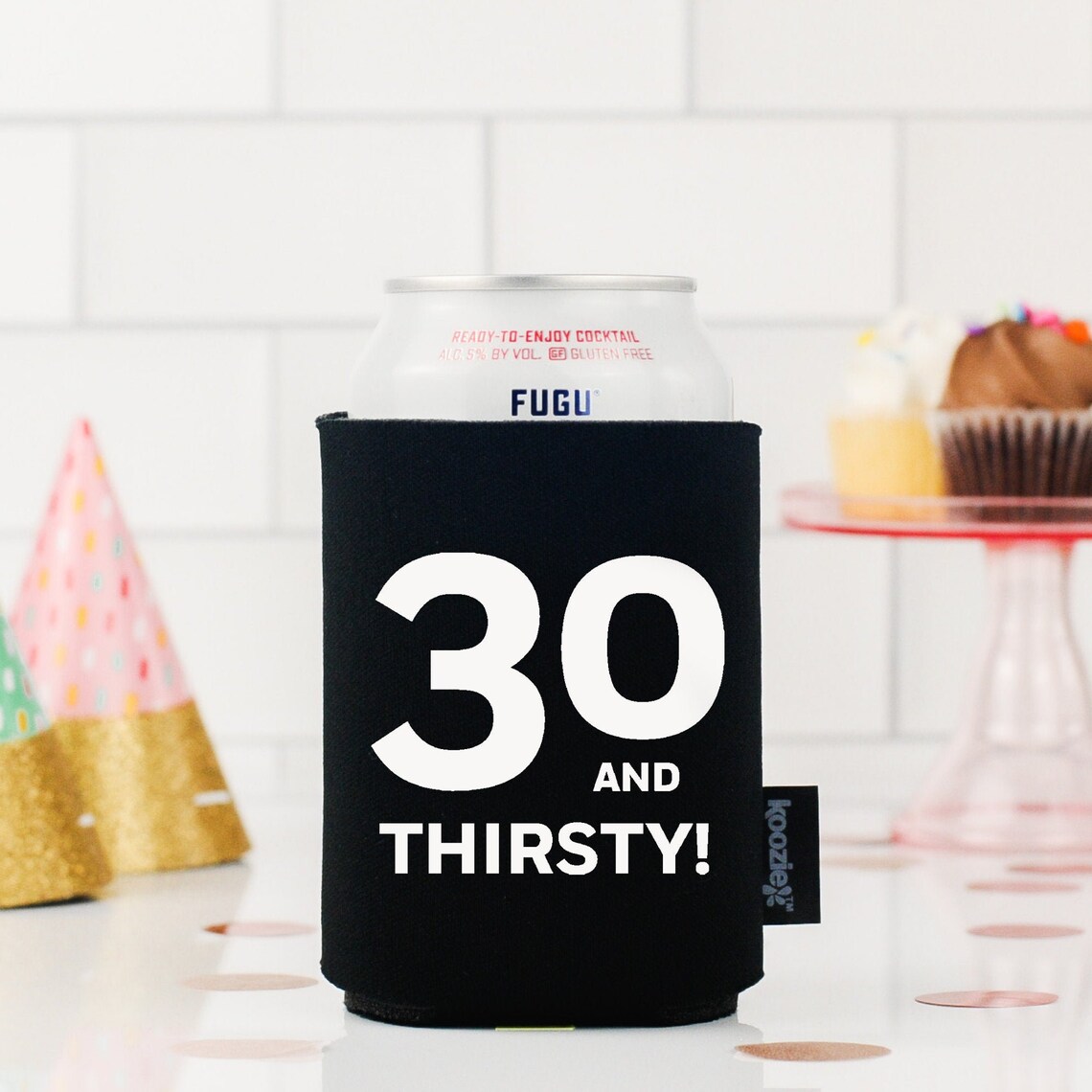 30 and Thirsty Koozie® Funny Birthday Koozie® Foam Can Etsy