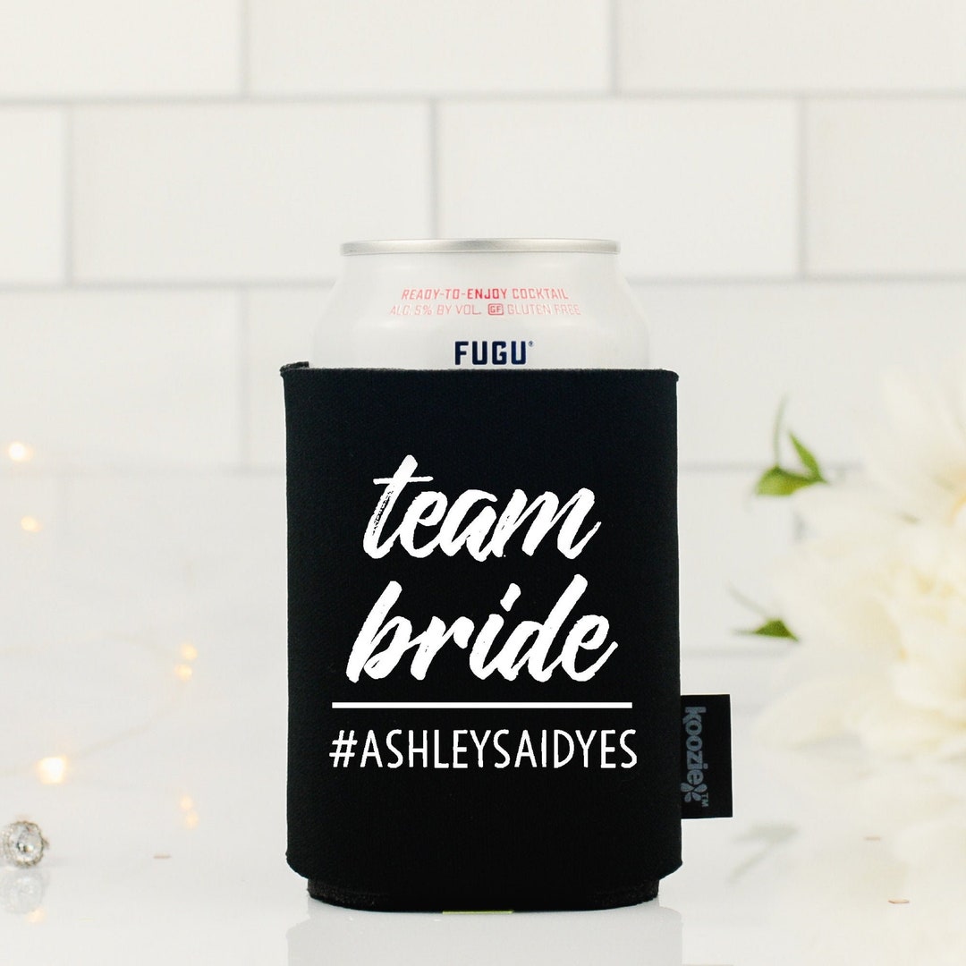 Team Bride Custom Bridal Shower Koozie® Can Cooler for Etsy