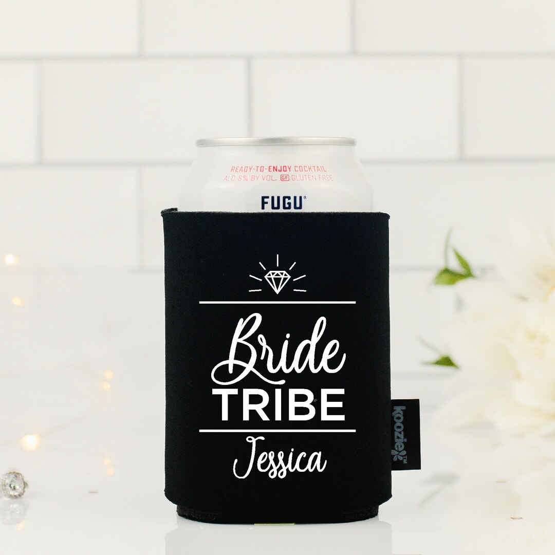 Bride Tribe Custom Bridal Shower Koozie® Personalized Can Etsy