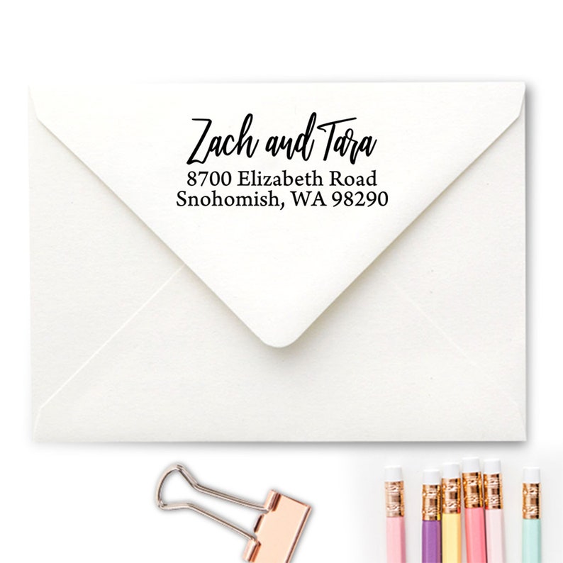 Wedding Address Stamp | Personalized Wedding Rubber Stamp Custom Address Stamps Engagement Self-Inking Stamp