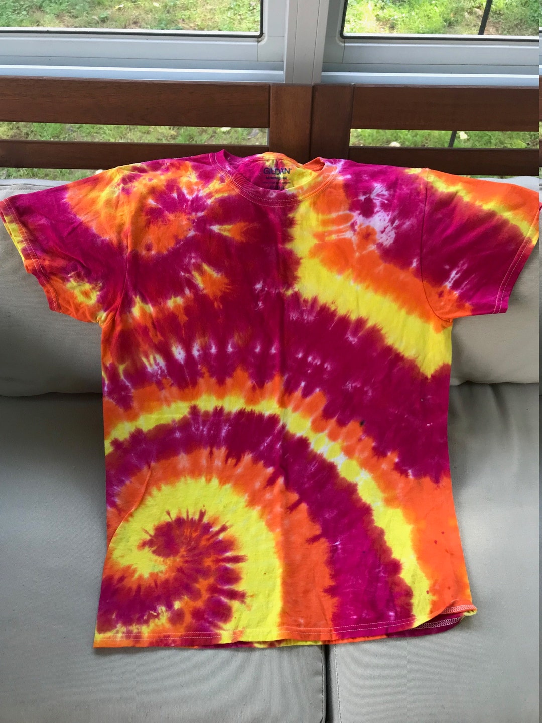 Medium Spiral Tie Dye 100 Cotton Etsy