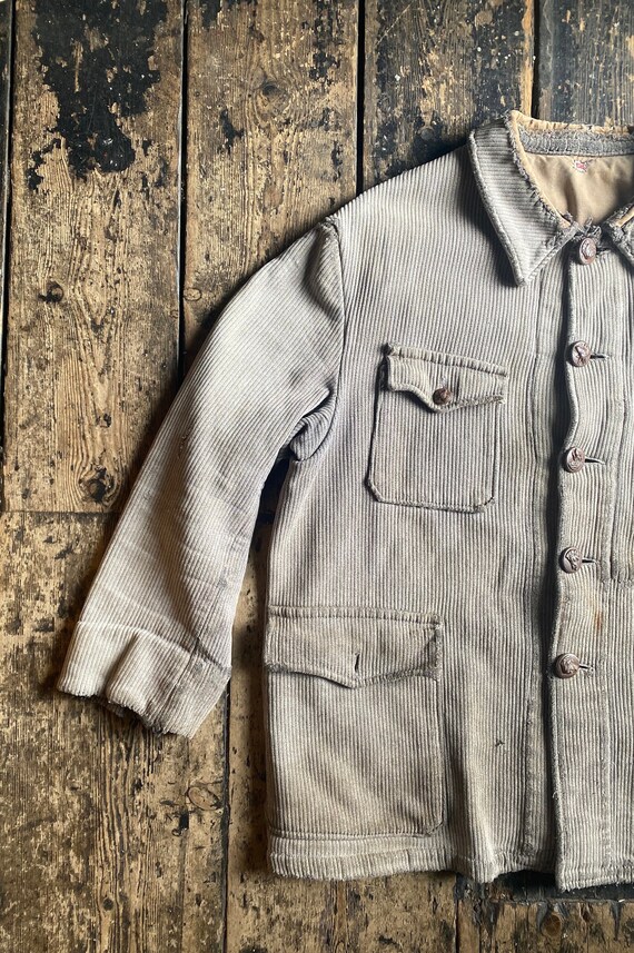 Vintage Rare 1940/50s French Corduroy Hunting Jacket, Brand Au 