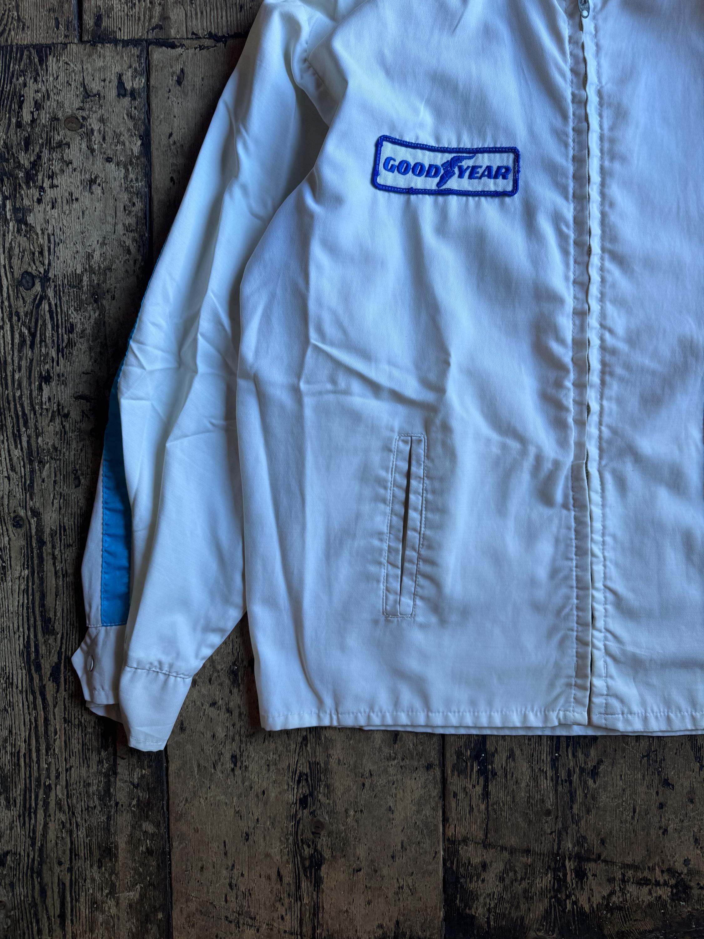Vintage 1950's Goodyear Striped Racing Jacket. Lightning Vintage 1950's Goodyear Striped Racing Jacket. Lightning
