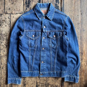 Vintage Rare Levi’s Type 3 “Big E” 70505-0217 Trucker Jacket. Made in USA, Size Small.