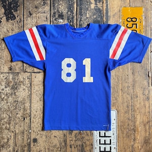 50s powers vintage rayon football tshirt