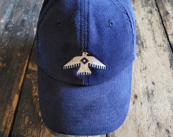 Salvage and Sawdust Limited Edition Freedom Cap, koord, Heritage-stijl. Marine.