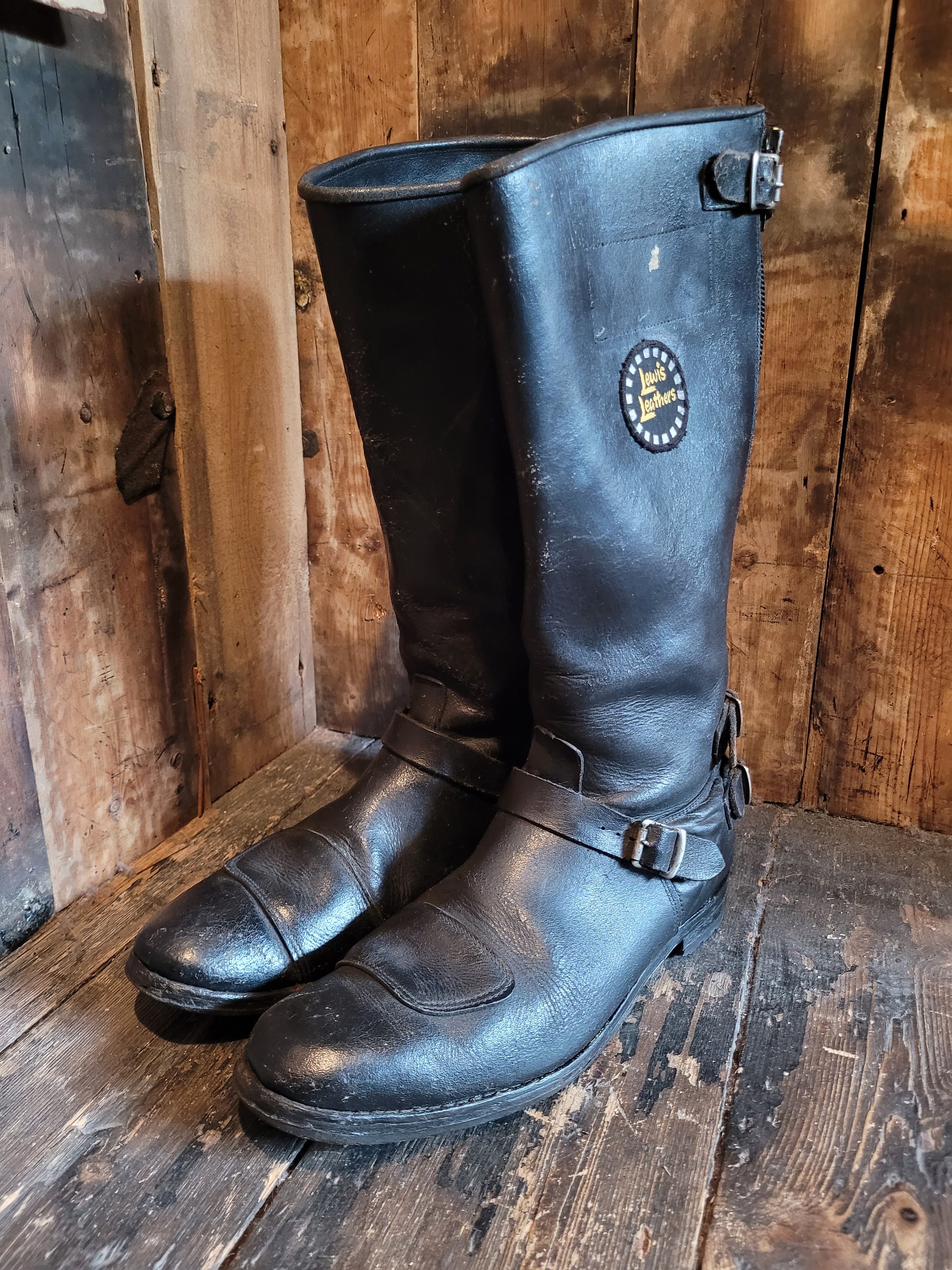 Rare Vintage Lewis Leathers Boots, Biker, Rocker, Original Rare Vintage Lewis Leathers Boots, Biker, Rocker, Original