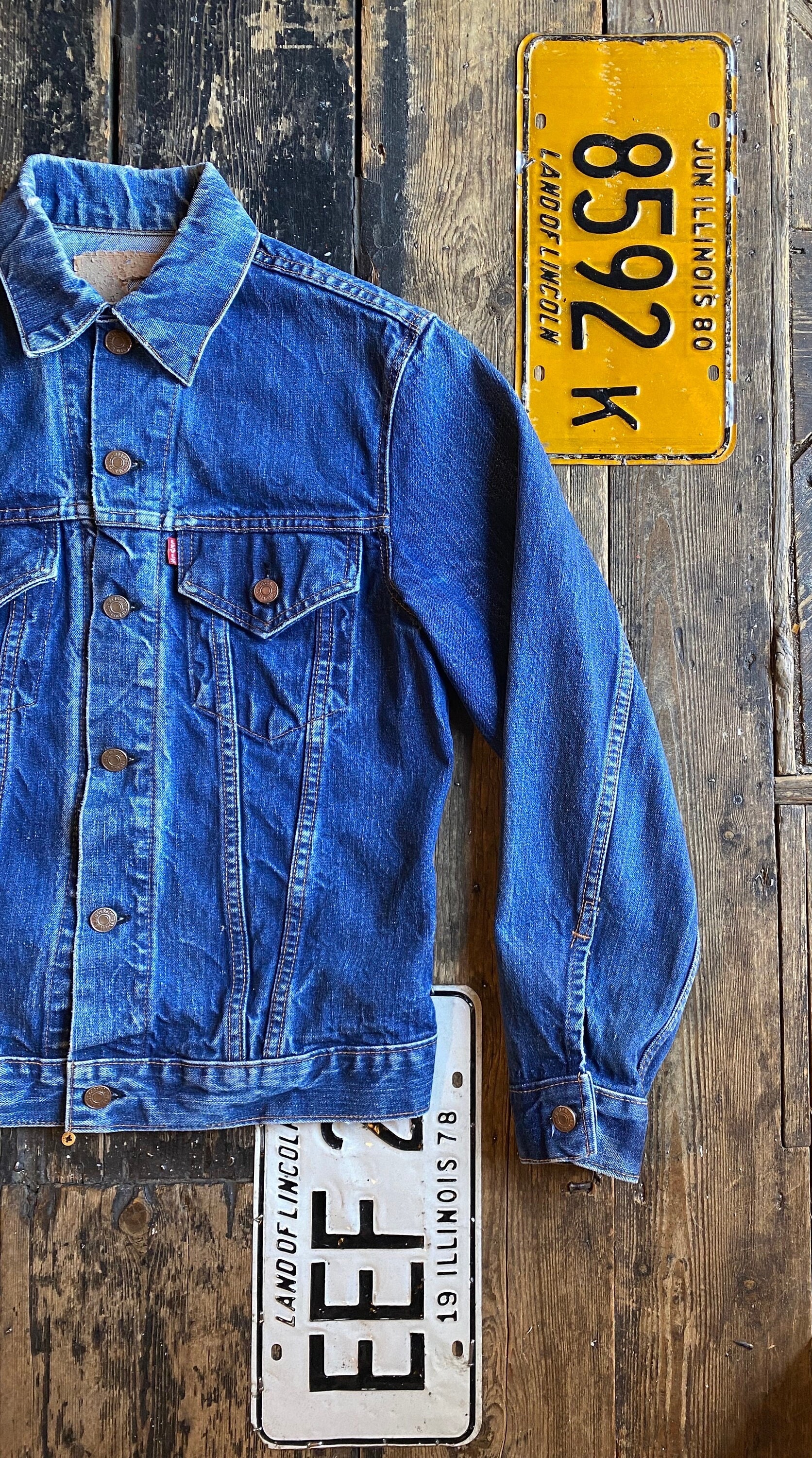 Vintage Rare 1960s Levi's Type 3 Big E Indigo Trucker Jacket Vintage Rare 1960s Levi's Type 3 Big E Indigo Trucker Jacket