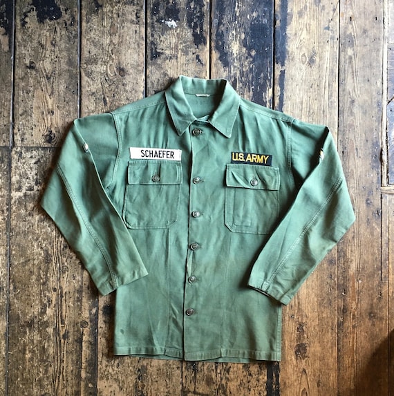 Vintage 1960s Vietnam Era OG-107 P64 Shirt, US Army, Medium - Etsy