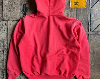 Vintage & Rare 1960/70s Red Waffle Lined Thermal Sunfaded