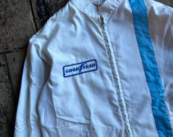 Vintage 1950's Goodyear Striped Racing Jacket. Lightning Vintage 1950's Goodyear Striped Racing Jacket. Lightning