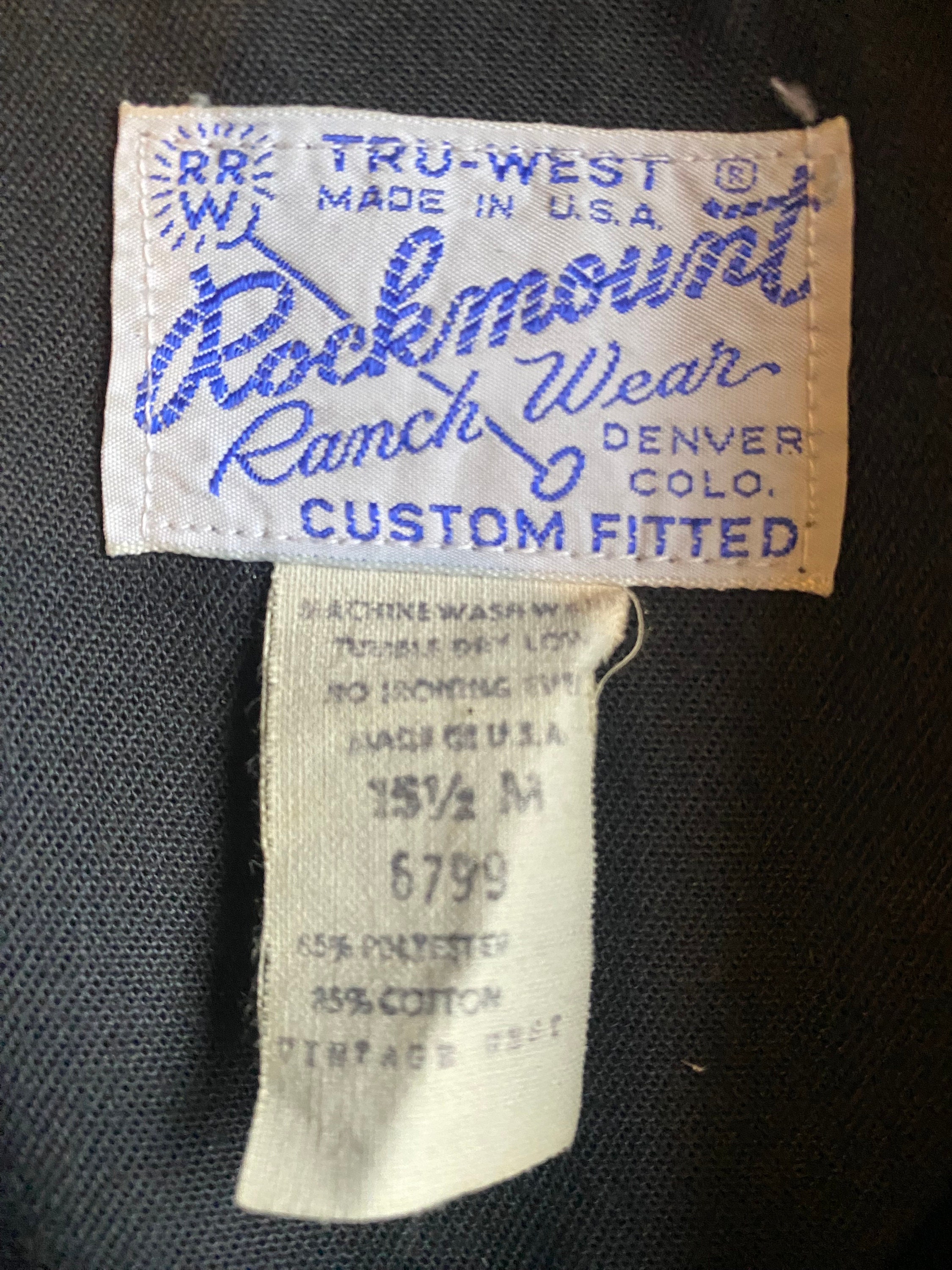 Rare 1970s Rockmount Ranch Wear Western Shirt, Pearle Snap Buttons ...