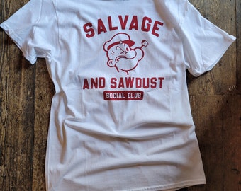 Salvage and Sawdust Ltd tee.