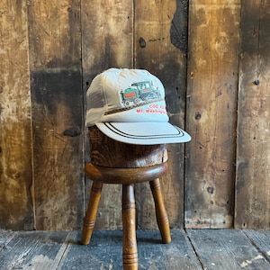 Vintage American Trucker Hat, Snapback Fastening.
