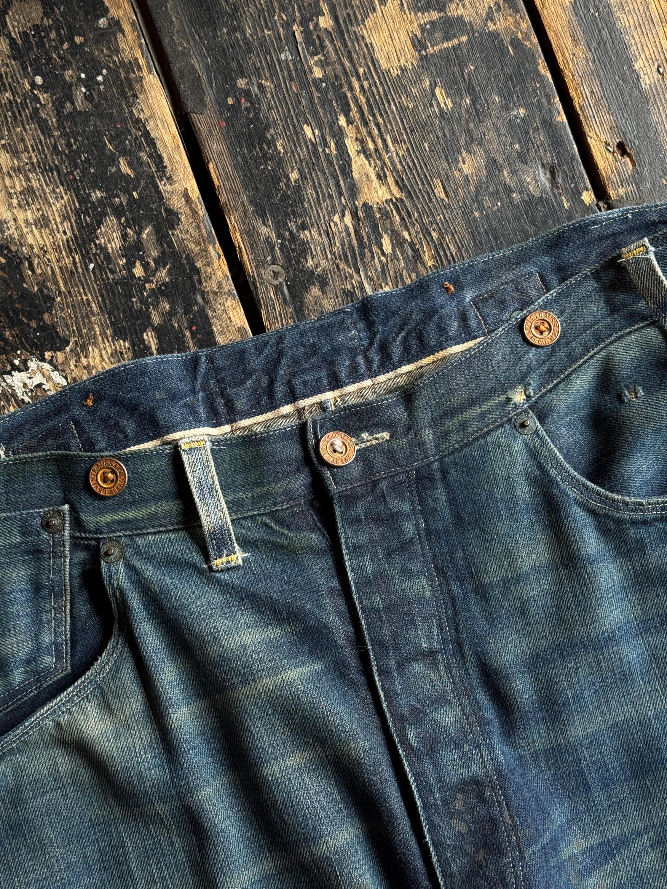 Rare LVC 1870 Nevada Selvedge Jeans, W33: Distressed Denim - Etsy