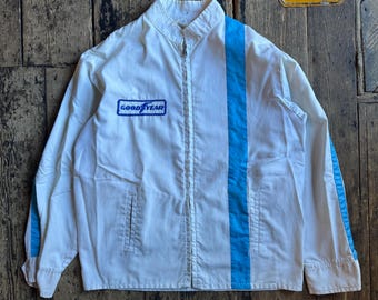 Vintage 1950's Goodyear Striped Racing Jacket. Lightning Vintage 1950's Goodyear Striped Racing Jacket. Lightning
