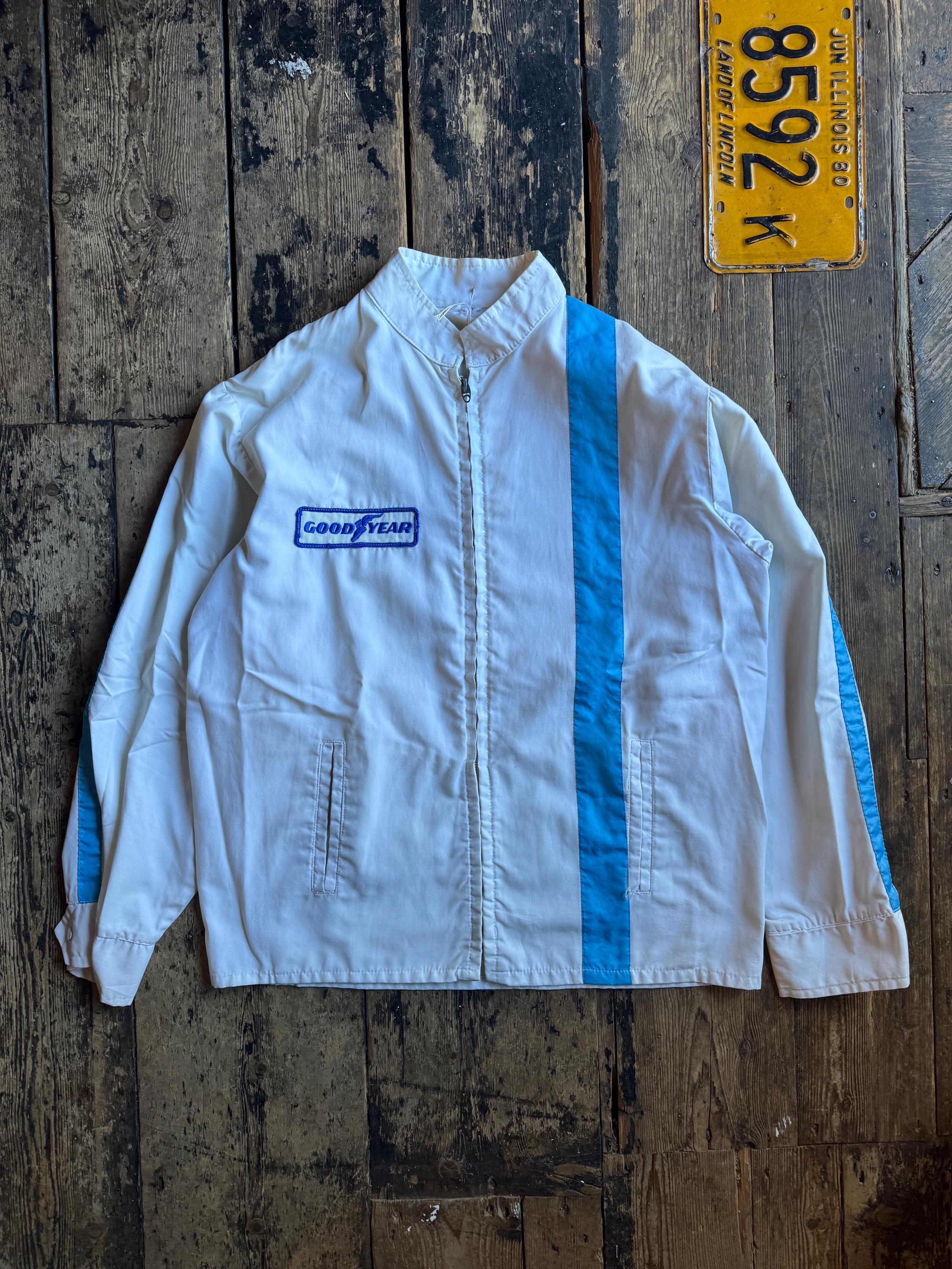 Vintage 1950's Goodyear Striped Racing Jacket. Lightning Vintage 1950's Goodyear Striped Racing Jacket. Lightning