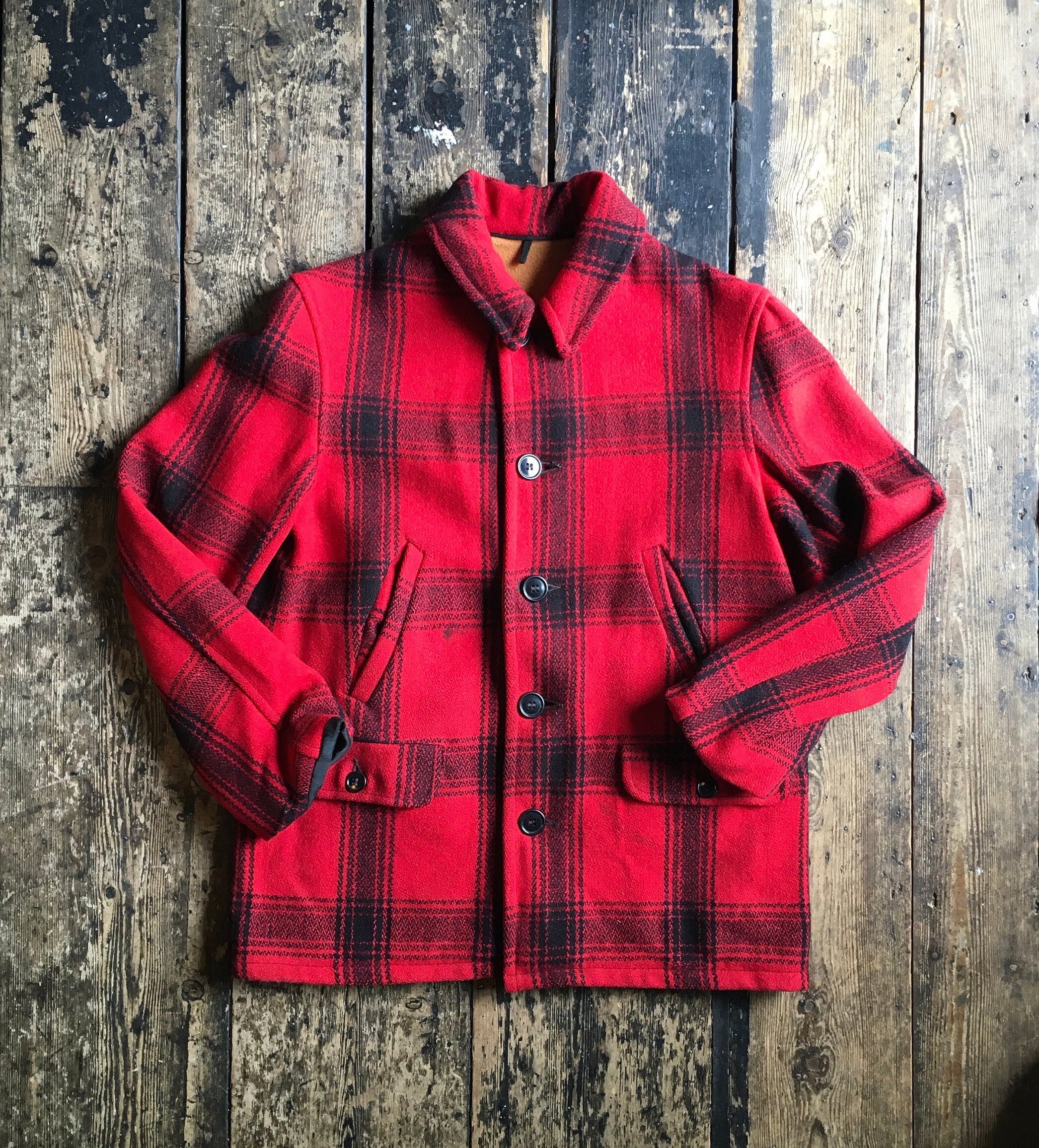 Vintage Filson Tin Cloth, Paraffin Waxed Jacket. Size 42 Workwear, Chore,  Shooting, Hunting Jacket. 