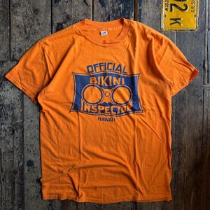 Vintage American Soft & Faded Single Stitch Graphic T-Shirt. Made in USA, Size Large.