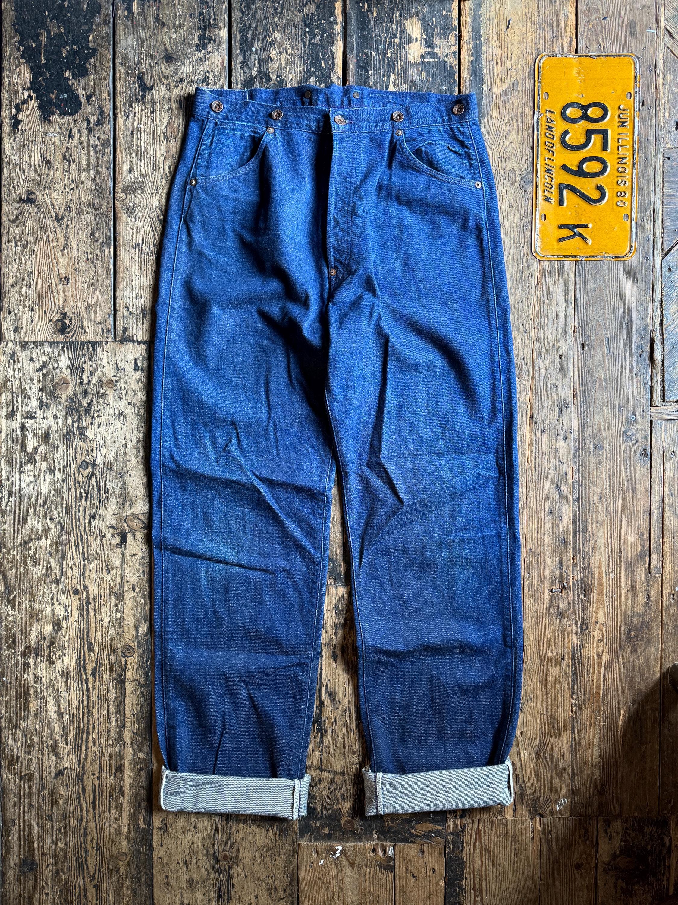 Levi's LVC 1910's Lot 333 Cinch Back Jeans, W32” X L32”. - Etsy Levi's LVC 1910's Lot 333 Cinch Back Jeans, W32” X L32”. - Etsy