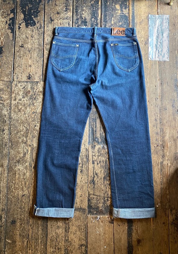 Lee 101 Z Japanese made 1952 Half Selvedge Denim Five Pockets Universal Zip Sanforized W36 x L34