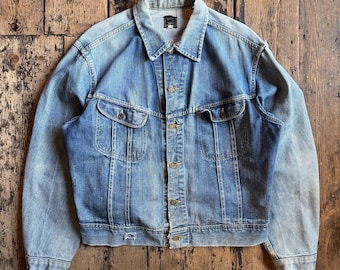 Vintage 60s Lee 101-J Denim Jacket / Size 42 / Made in USA / View