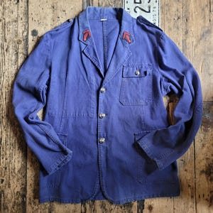 Vintage French Workwear, Rare, Fireman&#39;s Jacket, 1960s, Large.