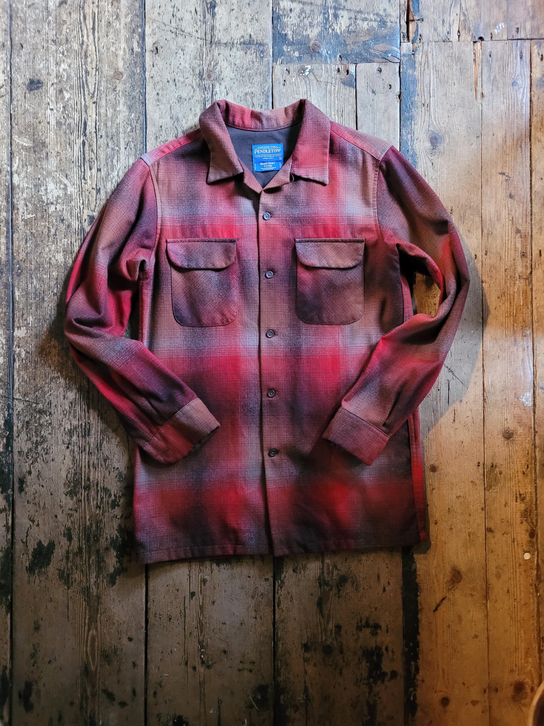 スペシャル！50sオンブレシャドーチェックウールボードシャツ PENDLETON