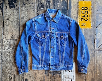Vintage Rare 1960s Levi's Type 3 Big E Indigo Trucker Jacket Vintage Rare 1960s Levi's Type 3 Big E Indigo Trucker Jacket