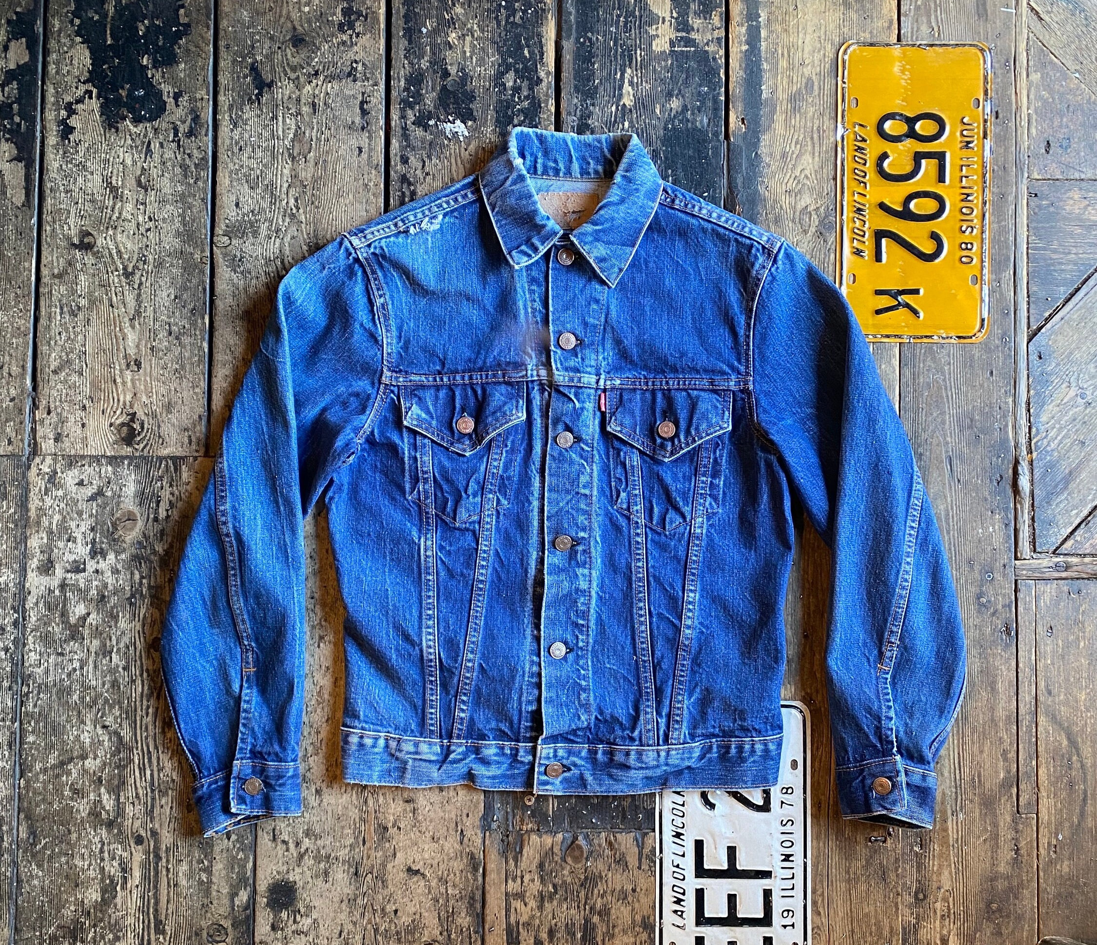 Vintage Rare 1960s Levi's Type 3 Big E Indigo Trucker Jacket Vintage Rare 1960s Levi's Type 3 Big E Indigo Trucker Jacket