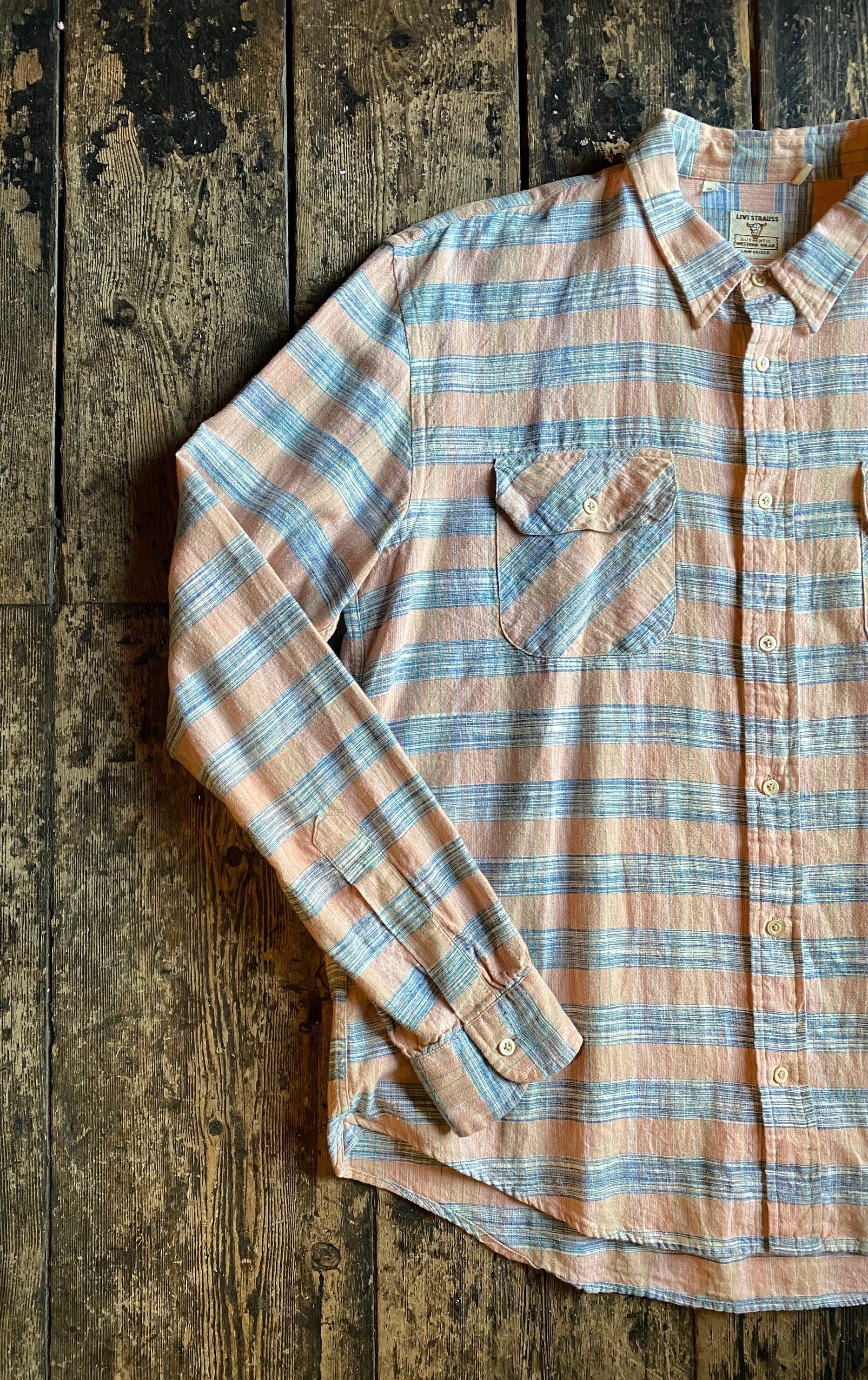 LVC Levis Vintage Clothing Short Horn Western Shirt Xl. Etsy