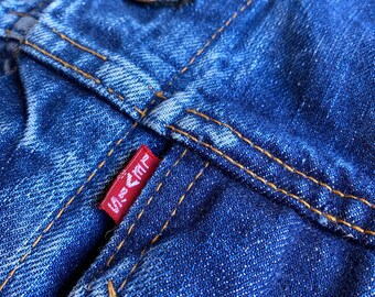 Vintage Rare 1960s Levi's Type 3 Big E Indigo Trucker Jacket Vintage Rare 1960s Levi's Type 3 Big E Indigo Trucker Jacket