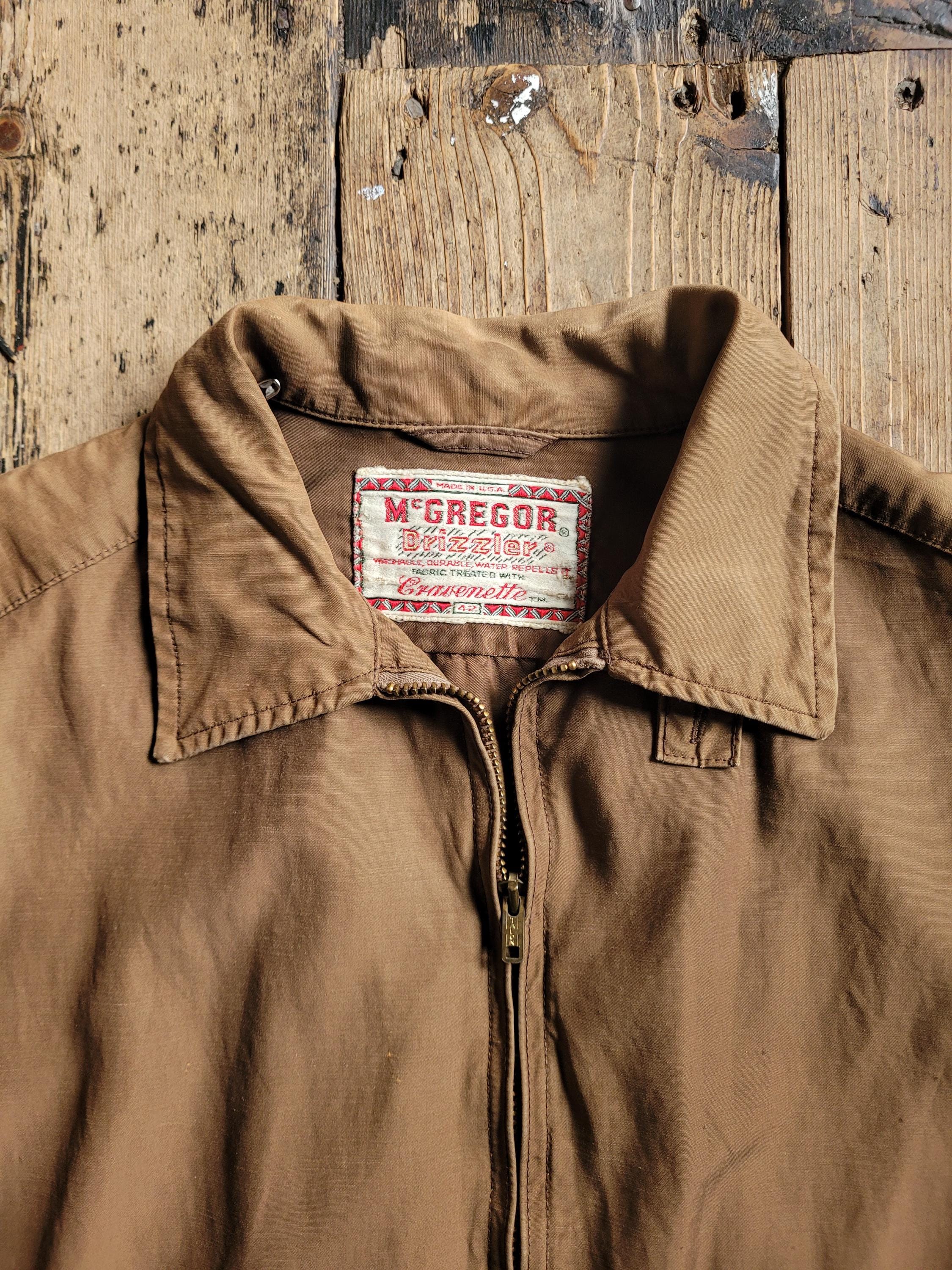 Vintage Mcgregor Drizzler Jacket, Brown, Small. - Etsy