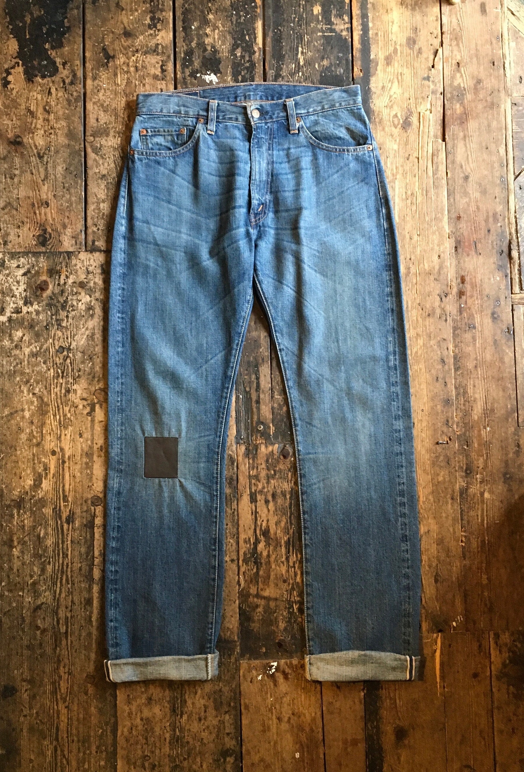 Levi's LVC 555 Selvedge Denim, Big E, 5 Pocket, Made in USA Levi's LVC 555 Selvedge Denim, Big E, 5 Pocket, Made in USA