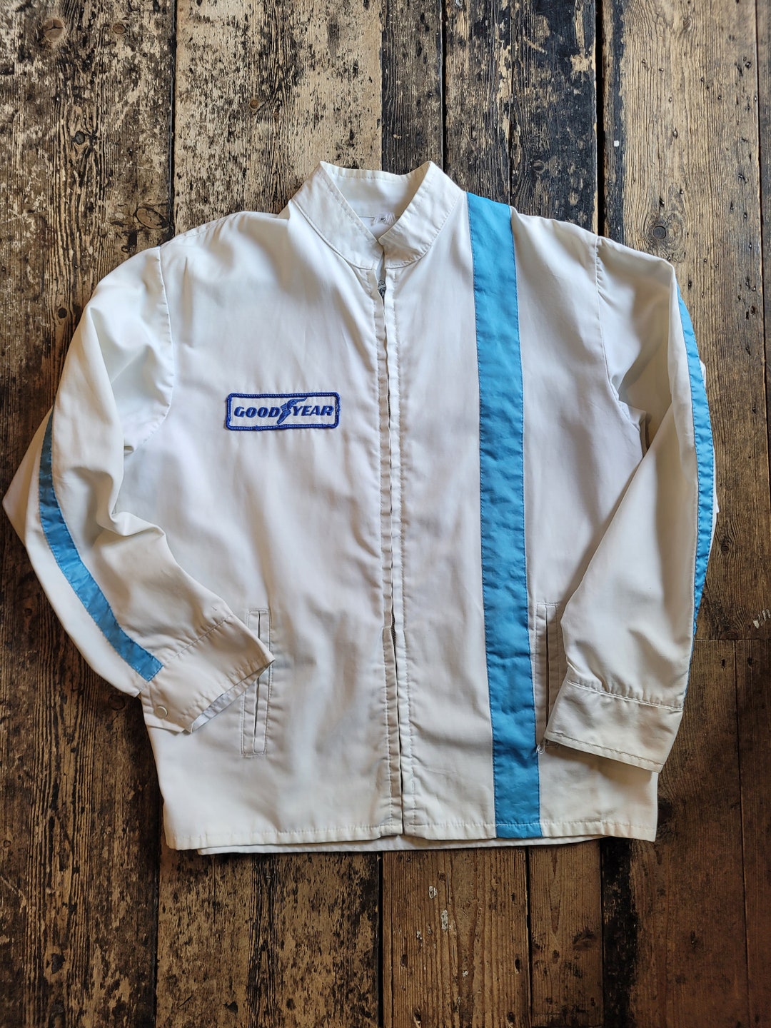 1950s Vintage Racing Jacket, Lightning Zipper, Size Medium. - Etsy 1950s Vintage Racing Jacket, Lightning Zipper, Size Medium. - Etsy